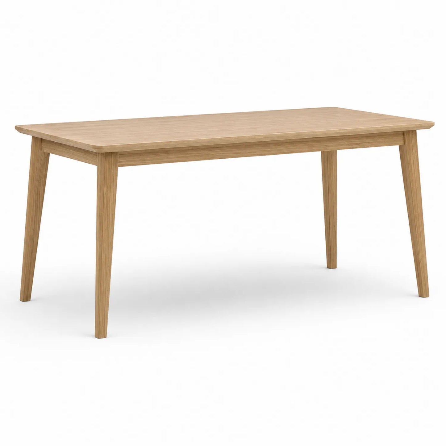 Mesa de comedor rectangular de madera de roble 150x90x75 cm