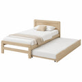 Cama nido de madera maciza con somier extraíble 203x98 cm