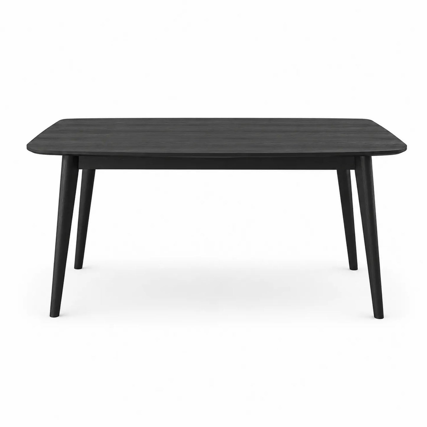Mesa de comedor de madera negra 150cm x 90cm