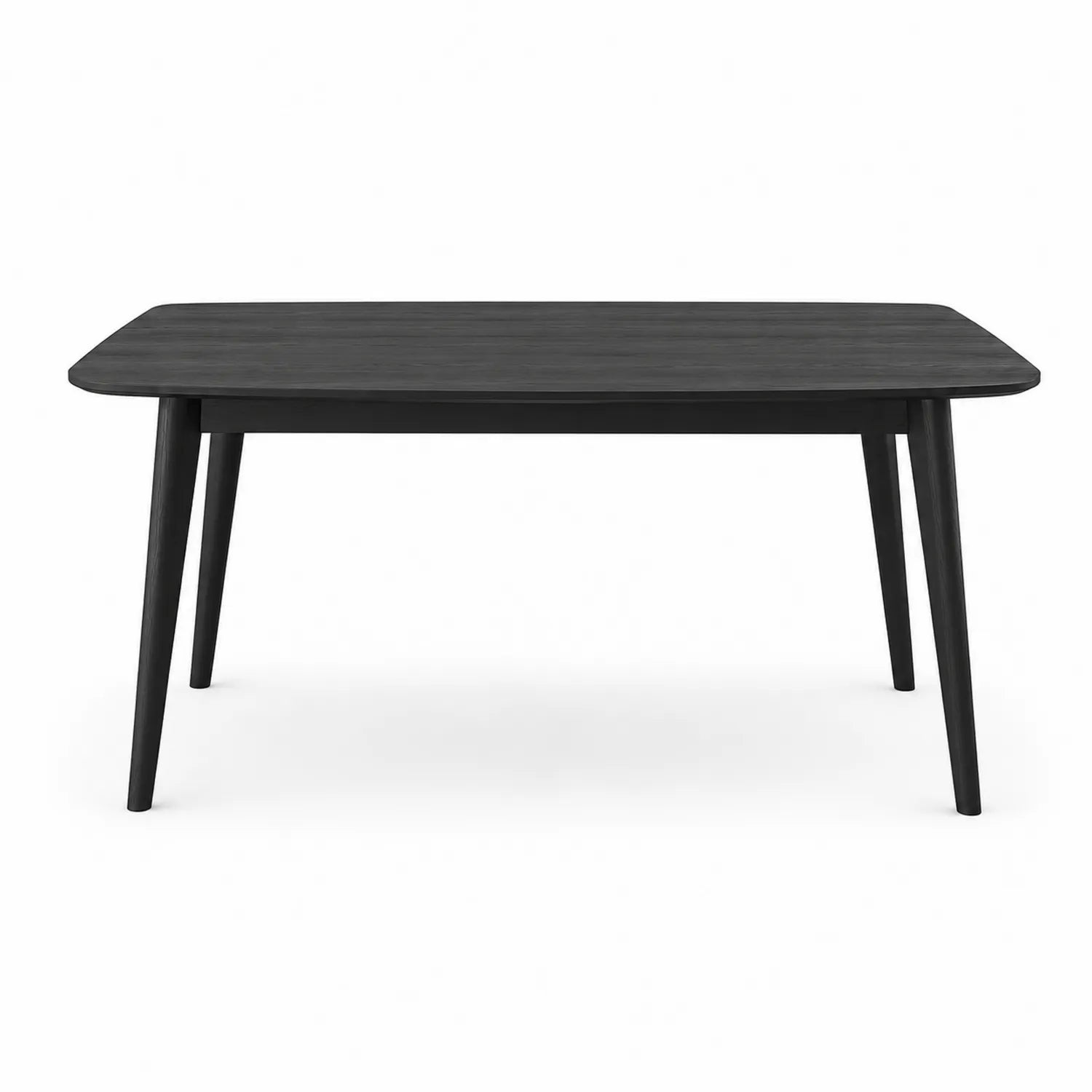 Mesa de comedor de madera negra 150cm x 90cm